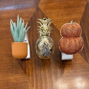 Decorative Plant, Pineapple and pumpkin Bath and Body Works Wallflower plug ins